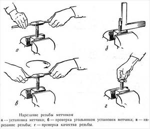 Резьба метчиком вручную