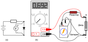 Проверка измерителем диодов